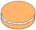 Orange_Macaron emote for Discord