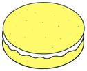 Yellow_Macaron emote for Discord