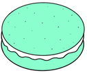 Cyan_Macaron emote for Discord