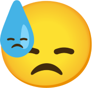 sad_sweat emote for Discord