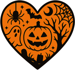 Halloween_heart emote for Discord