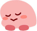 kirblush emote for Discord