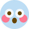 blu_flushed emote for Discord