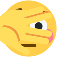 flushed_covered_face emote for Discord
