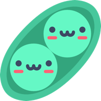 Kawaii_Peas_In_a_Pod emote for Discord
