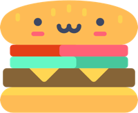 Kawaii_Cheeseburger emote for Discord