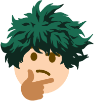 Deku_Thinking emote for Discord