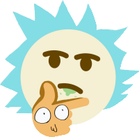 Rick_and_Morty_Think emote for Discord