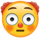 clownflushed emote for Discord
