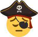 PensivePirate emote for Discord