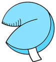 Light_Blue_Fortune_Cookie emote for Discord
