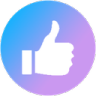 like_blue_purple emote for Discord