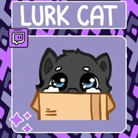 LurkCat emote for Discord