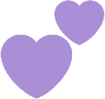 two_purple_hearts emote for Discord