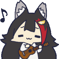 OokamiMio_Guitar emote for Discord