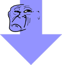 Troll_downvote emote for Discord