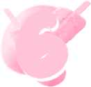 6_pink emote for Discord