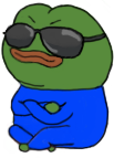 pepe_sunglasses_sit emote for Discord
