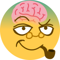 BigSmugBrain emote for Discord