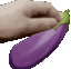 pettingEggplant emote for Discord