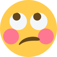 EyerollFlush emote for Discord