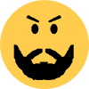 Beard_man_face emote for Discord