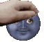 pettingTheMoon emote for Discord
