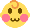 Flushed_baby emote for Discord