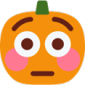 flushed_jack_o_lantern emote for Discord