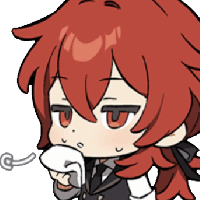 Chibi_Diluc_Sweat emote for Discord