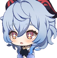Chibi_Ganyu_Amazed emote for Discord