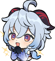 Chibi_Ganyu_Happy emote for Discord