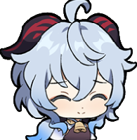 Chibi_Ganyu_Shy emote for Discord