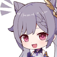 Chibi_Keqing_Cheer emote for Discord
