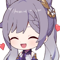 Chibi_Keqing_Hearts emote for Discord