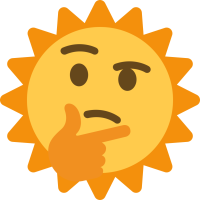 Sunthink emote for Discord