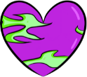 Neon_Flames_Heart emote for Discord