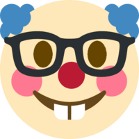 Nerd_Clown emote for Discord