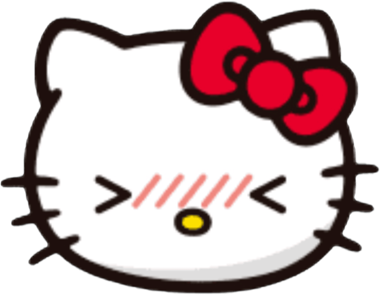 hellokitty_blush emote for Discord
