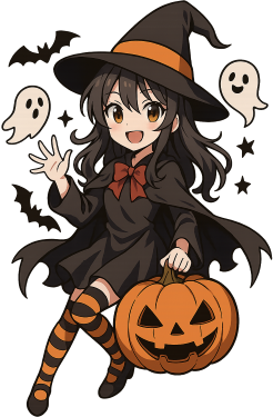 Halloweenanime emote for Discord
