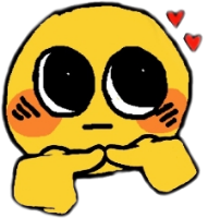ShyLovecursedemoji emote for Discord