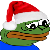 SantaSadge emote for Discord