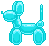 RainbowBalloonDog emote for Discord