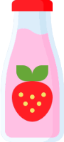 StrawberryMilk emote for Discord