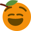 veryhappieorange emote for Discord