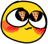 HappyPizzaEyes emote for Discord