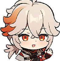 Chibi_Kazuha_Hi emote for Discord