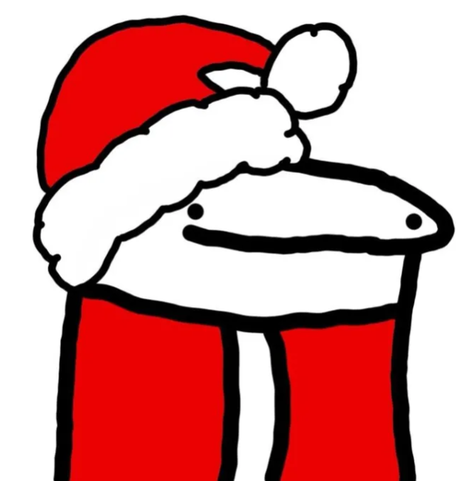 Flork_Santa emote for Discord