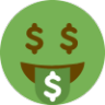 Green_simp emote for Discord