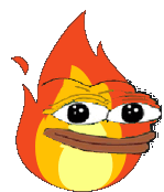 pepe_flame emote for Discord